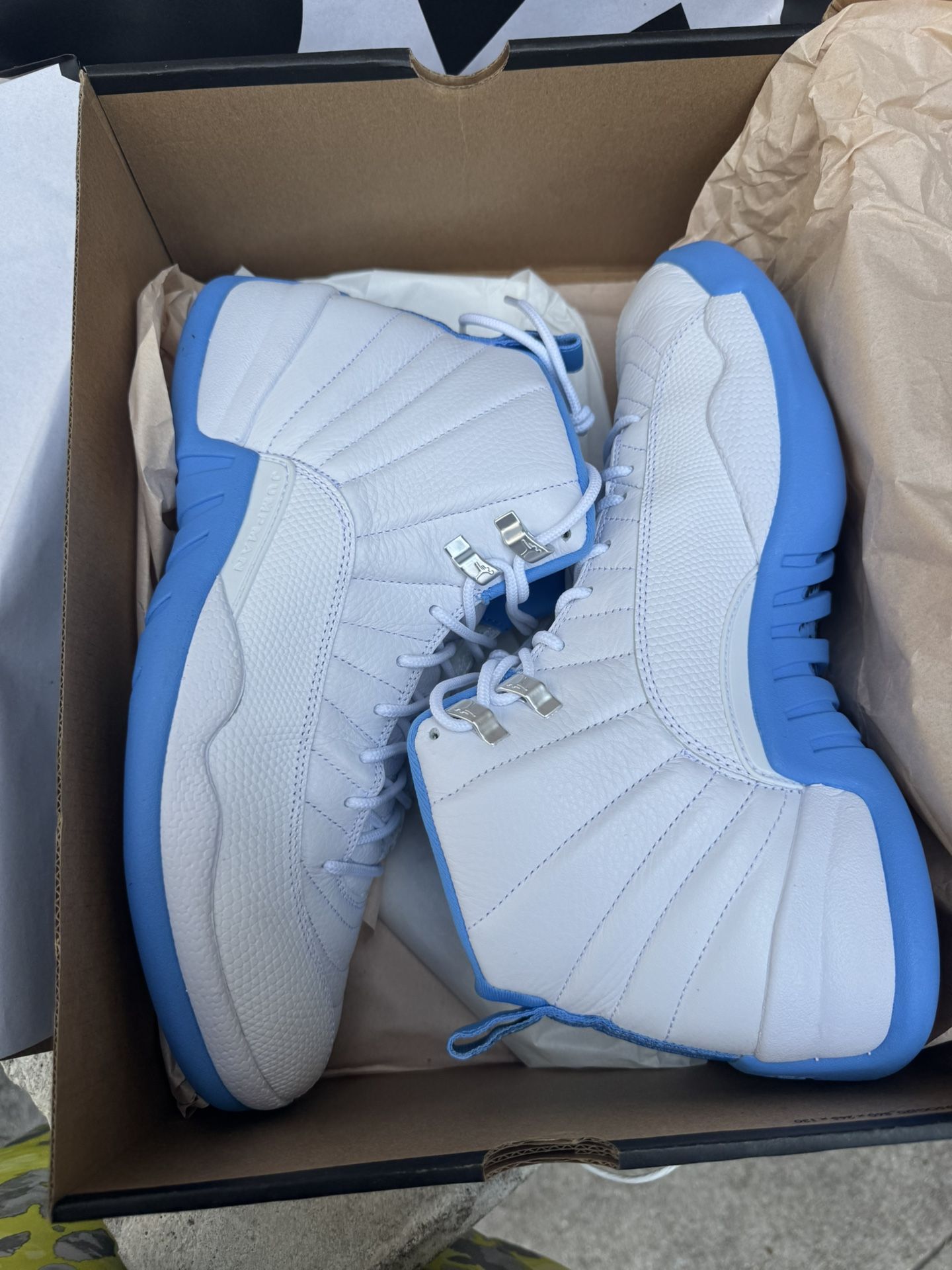 White/University Blue Retro 12