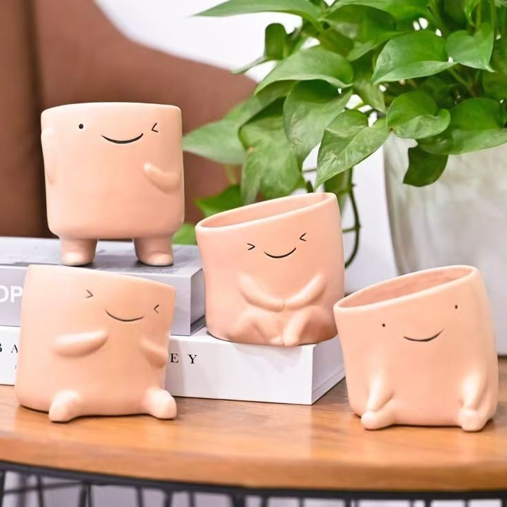 Smiley flower pot $1.5 (Wholesale only starting at 12)