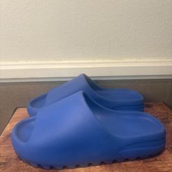 Blue Yeezy Slides