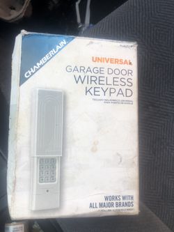 Garage door wireless keypad universal