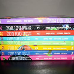 Zom 100 Manga Set Volumes 1-8