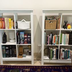 Pair Of IKEA White Shelves 