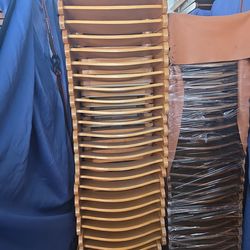 Natural wood razin chairs