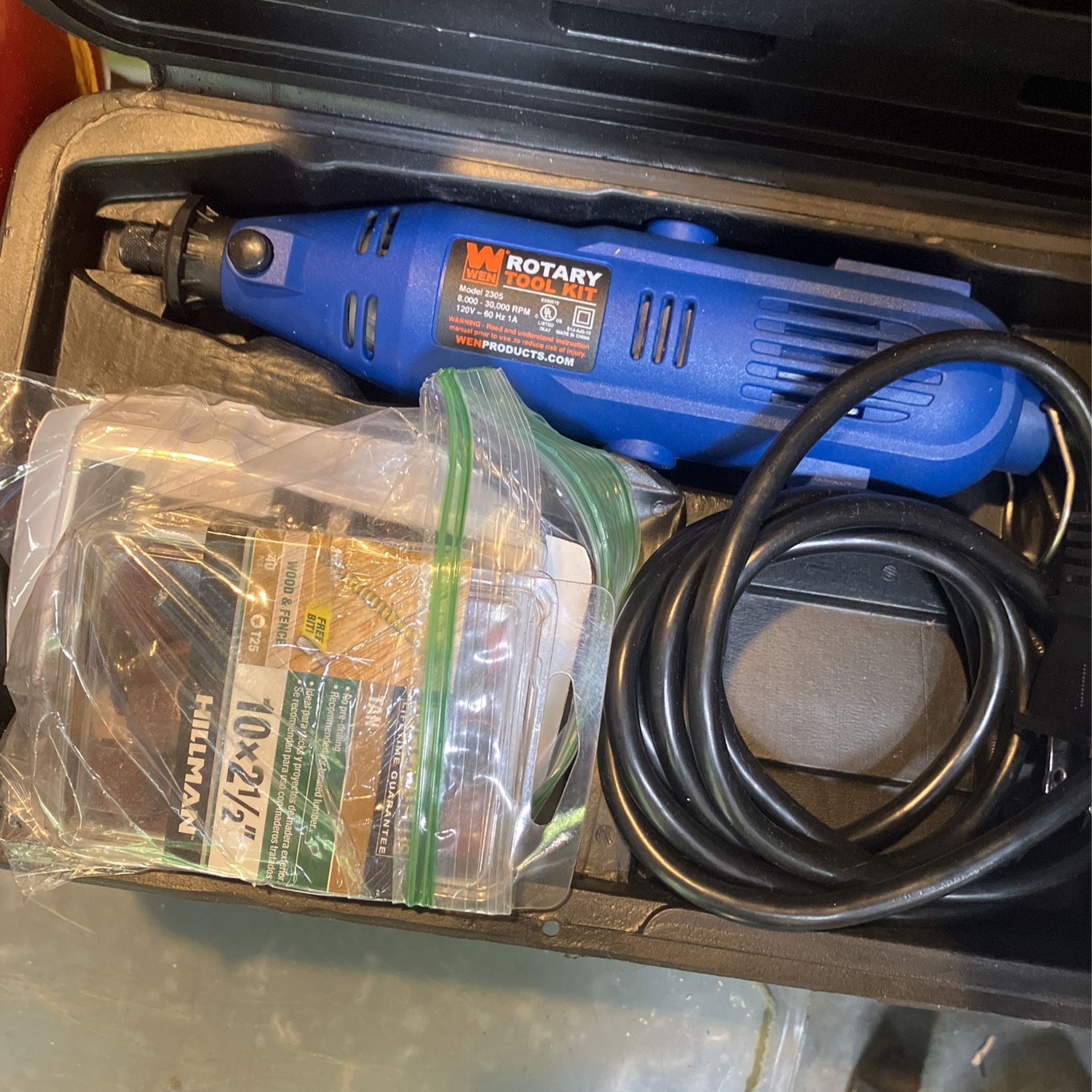 A brand new rotary tool kit 