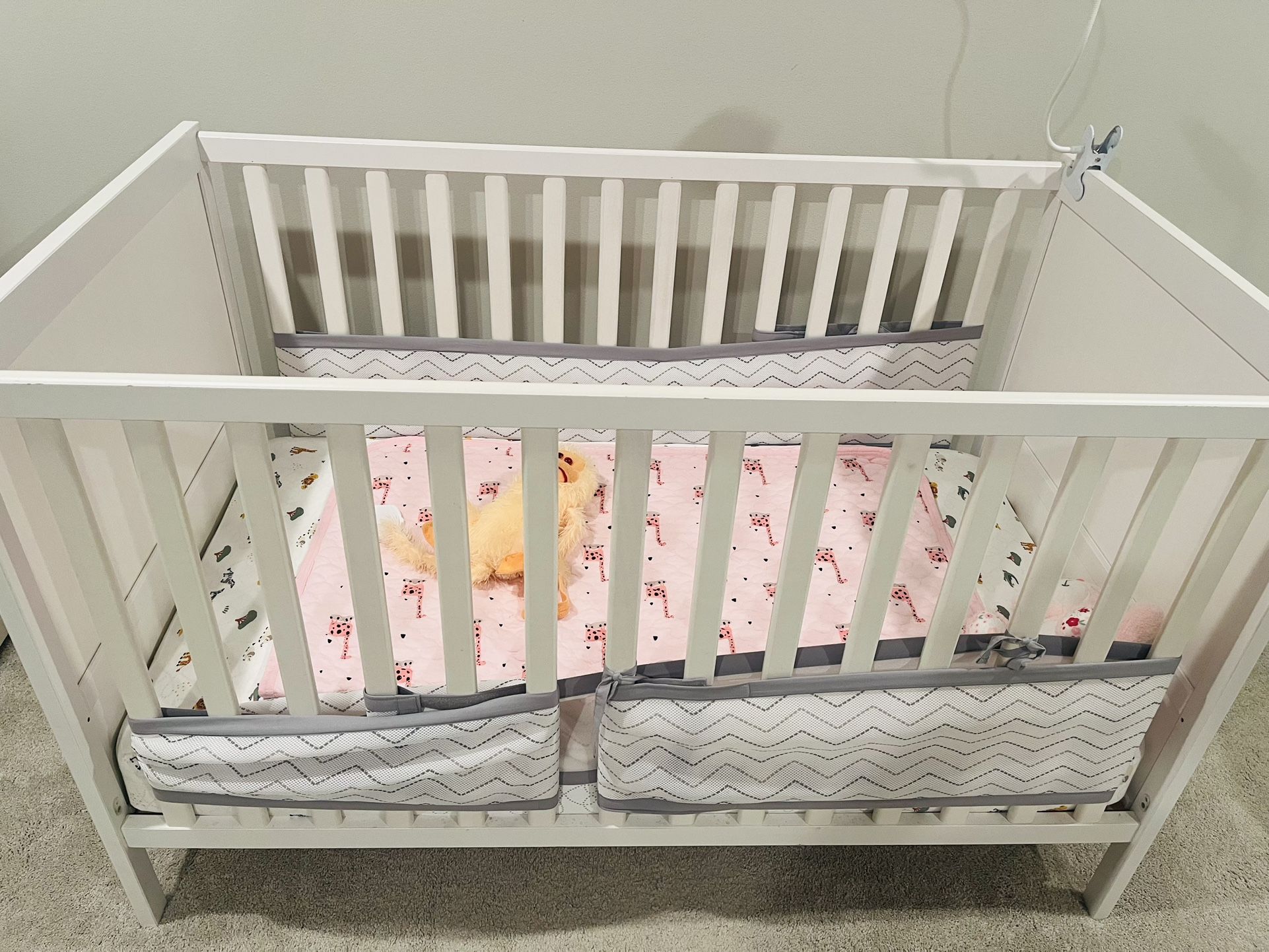 Baby Crib With Mattress And Baby Cam - Owlet