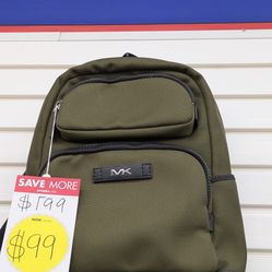 Michael Kors Green Backpack Like New 
