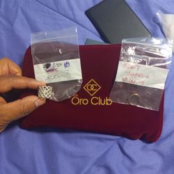 Two Gold Woman Rings 14 K Dos  Anillos De Mujer De Oro 14 K 