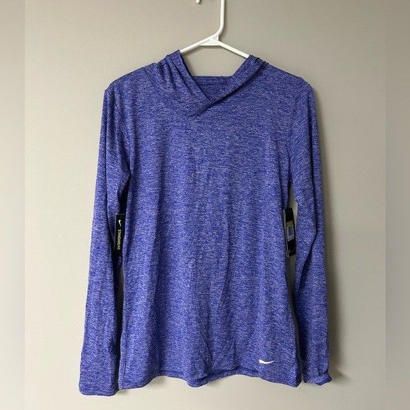 Nike Dri Fit Purple Long Sleeve Training Hoodie