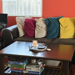 Living Room Set (Couch, Table, End Table, Rug)