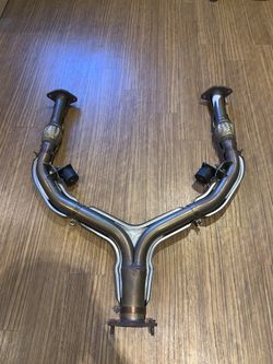 370Z stock Y pipe