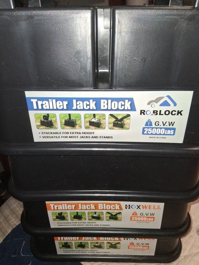 4 Trailer Jack Block G.V.W 25000LBS