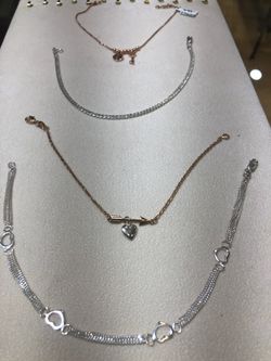 Sterling silver anklet