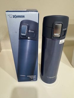 Zojirushi Stainless Steel Mug, 16oz, Smoky Blue
