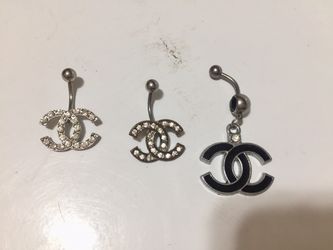 Three bellybutton rings