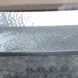 Rectangular Silver Hammered Metal Tray