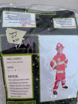 Halloween kids firefighter