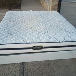 Used King Beautyrest Mattress And Box Spring 