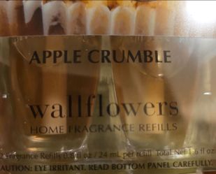 Bath & Body Works Wallflowers Fragrance Refills in the Apple Crumble scent. 2pack
