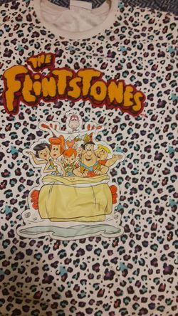 Flintstones cheetah print shirt