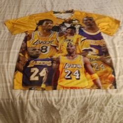 Kobe Bryant "Tribute Shirt" Wearing #8 & #24 Jersey