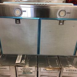 Vissani 30 in. W Under Cabinet Range Hood in Stainless Steel