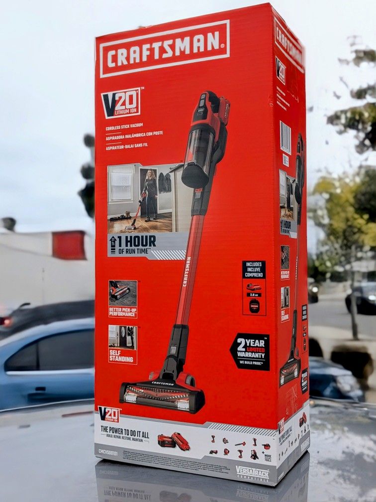 NEW IN-BOX! Craftsman V20 Cordless Stick Vacuum Kit
- PRICE FIRM