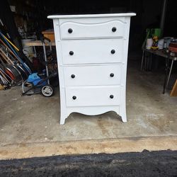 Refinished 4-Drawer Wood Dresser