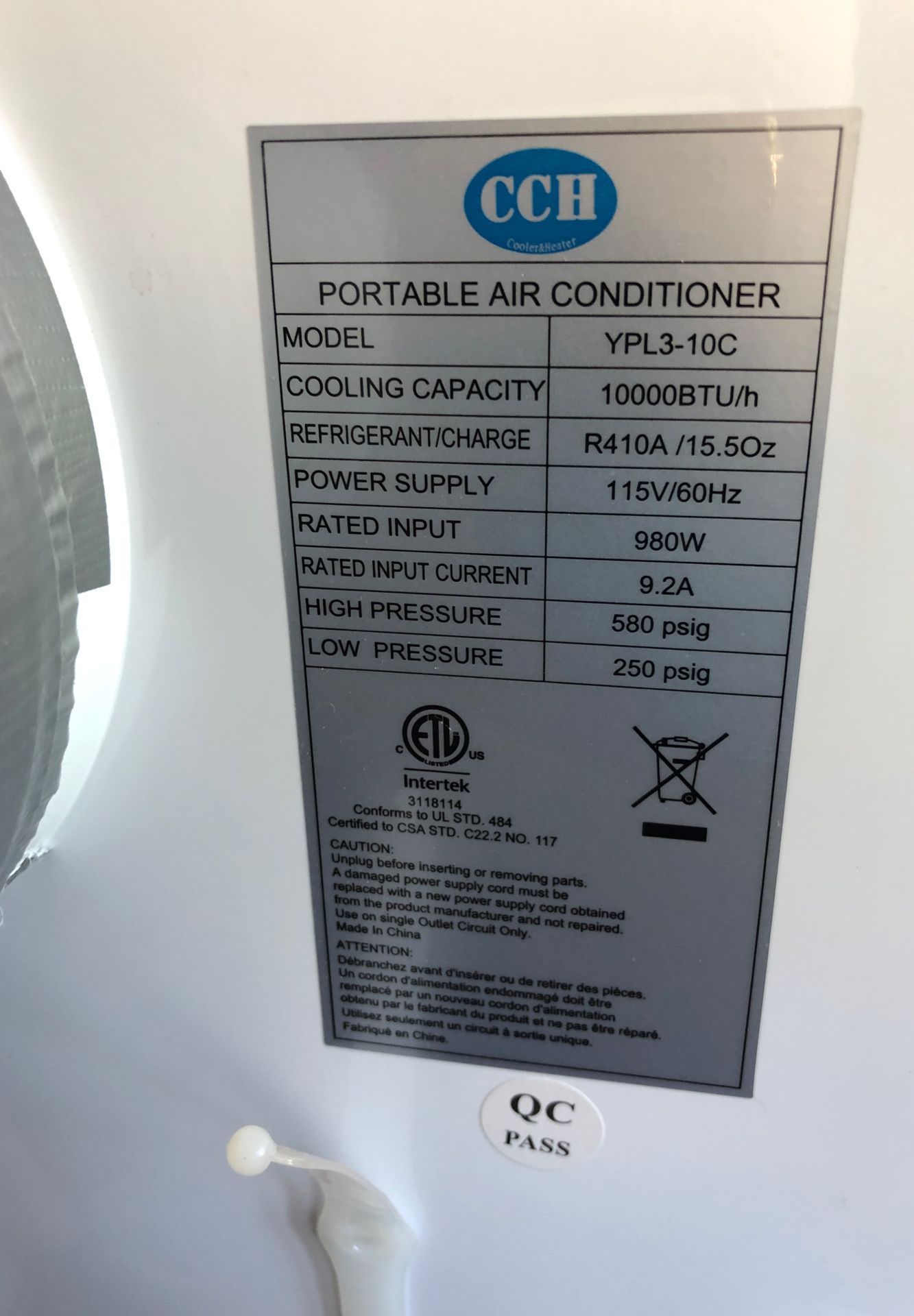 YPL310C Portable Air Conditioner for Sale in Olympia, WA OfferUp