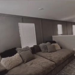 Double Chaise Lounger Couch 