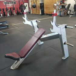 Free Motion Incline Olympic Bench