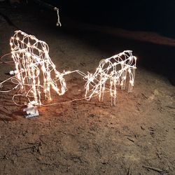light up reindeer lawn art 