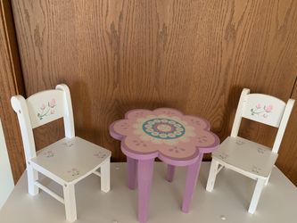 Doll Table And Chairs Set