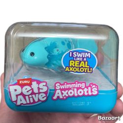 Pets Alive Robo Axolotl Swimming, Electronic Pet Toy (blue) by ZURU