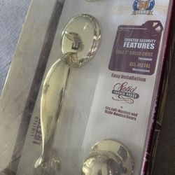 Kwik Set Exterior Door Handle And Lock Set