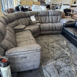 Sectional With 3 Power Recliners On Sale