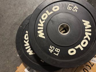 (2) mikolo 45 lbs plates