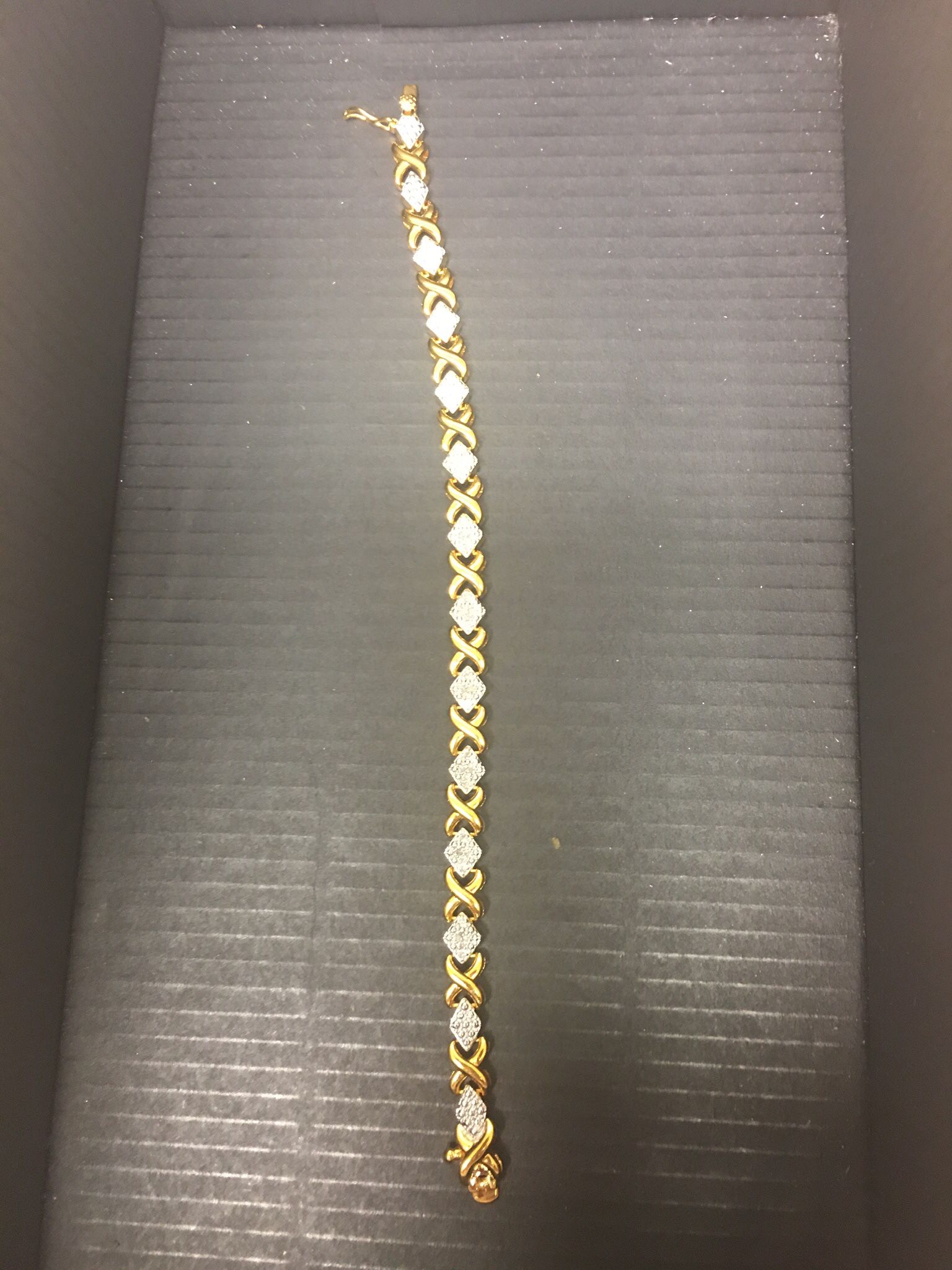 Gold-covered Women’s Sterling Silver Bracelet