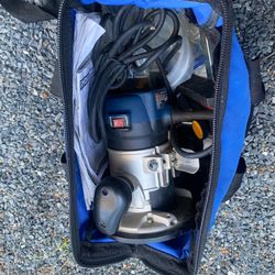 Ryobi Fixed Base Router R163  120V 8.5 Amps. Corded electric w/tool bag (Complete)