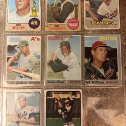 60-70s Baseball Trading Cards Vintage Rookie All Stars