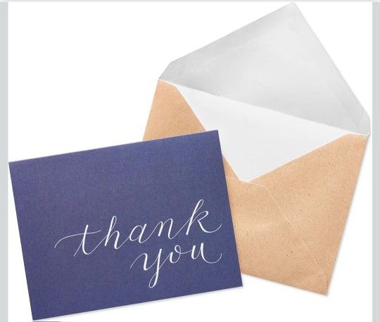 50 Count Thank You Cards $8