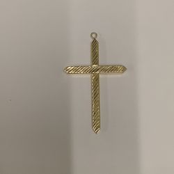 10k yellow gold cross pendant 108902-1 JE 