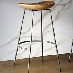 Set of 4 West Elm Alden Bar and Counter Stools