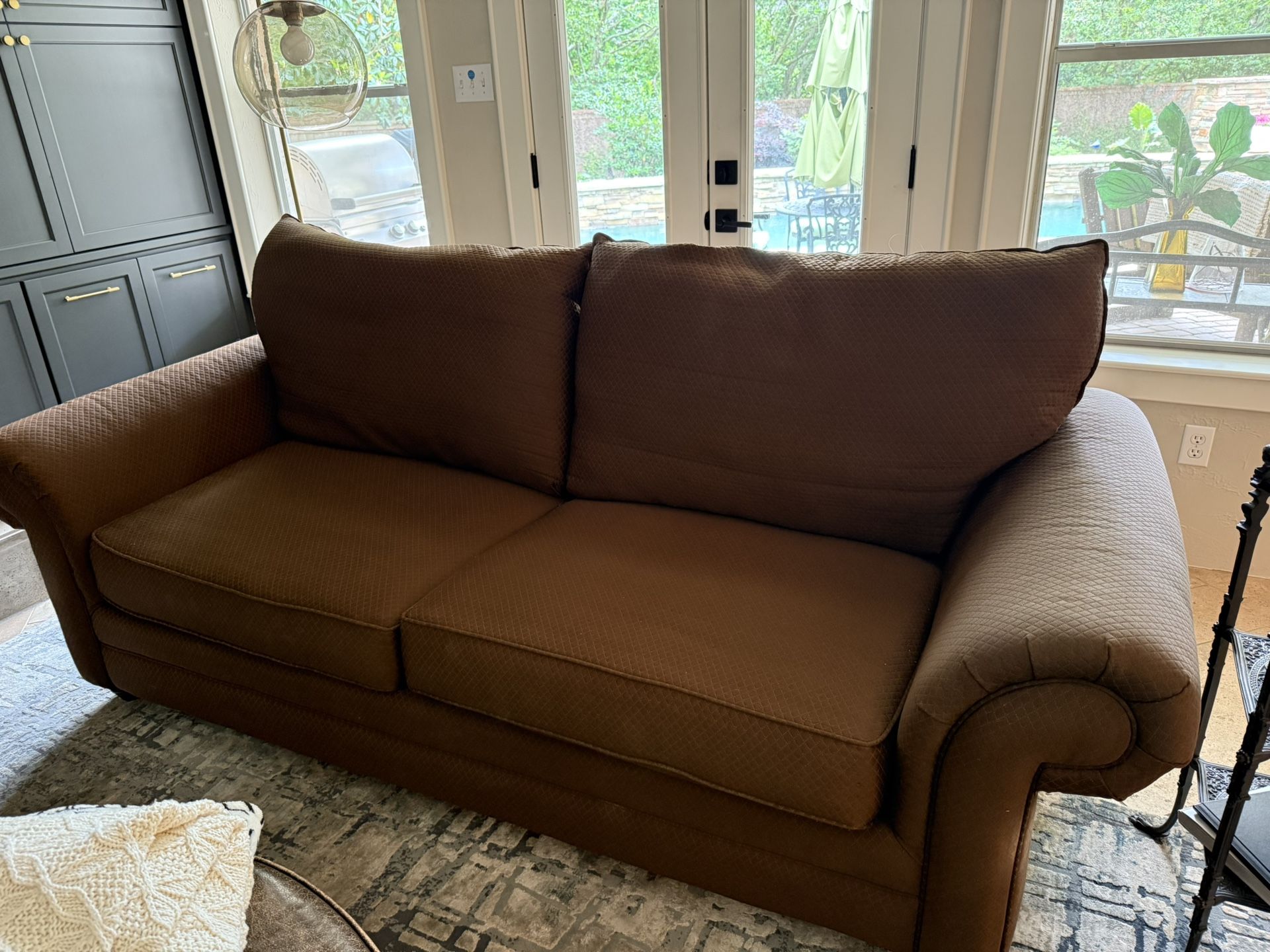 Couch- Basset brown Sofa
