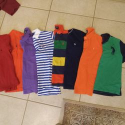 Ralph Luren Boys Med Polo Sqhirt Bundle