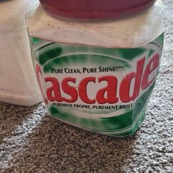 CASCADE DETERGENT POWDER 75 Oz DISHWASHING  PURE AND CLEAN Over 20 Years Vintage