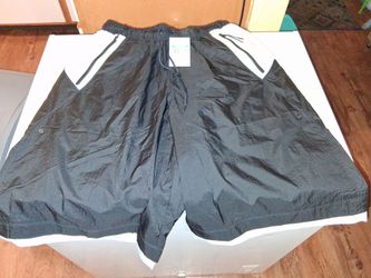 Men's nike tech Woven loose fit shorts below knee length size medium black gray brand new