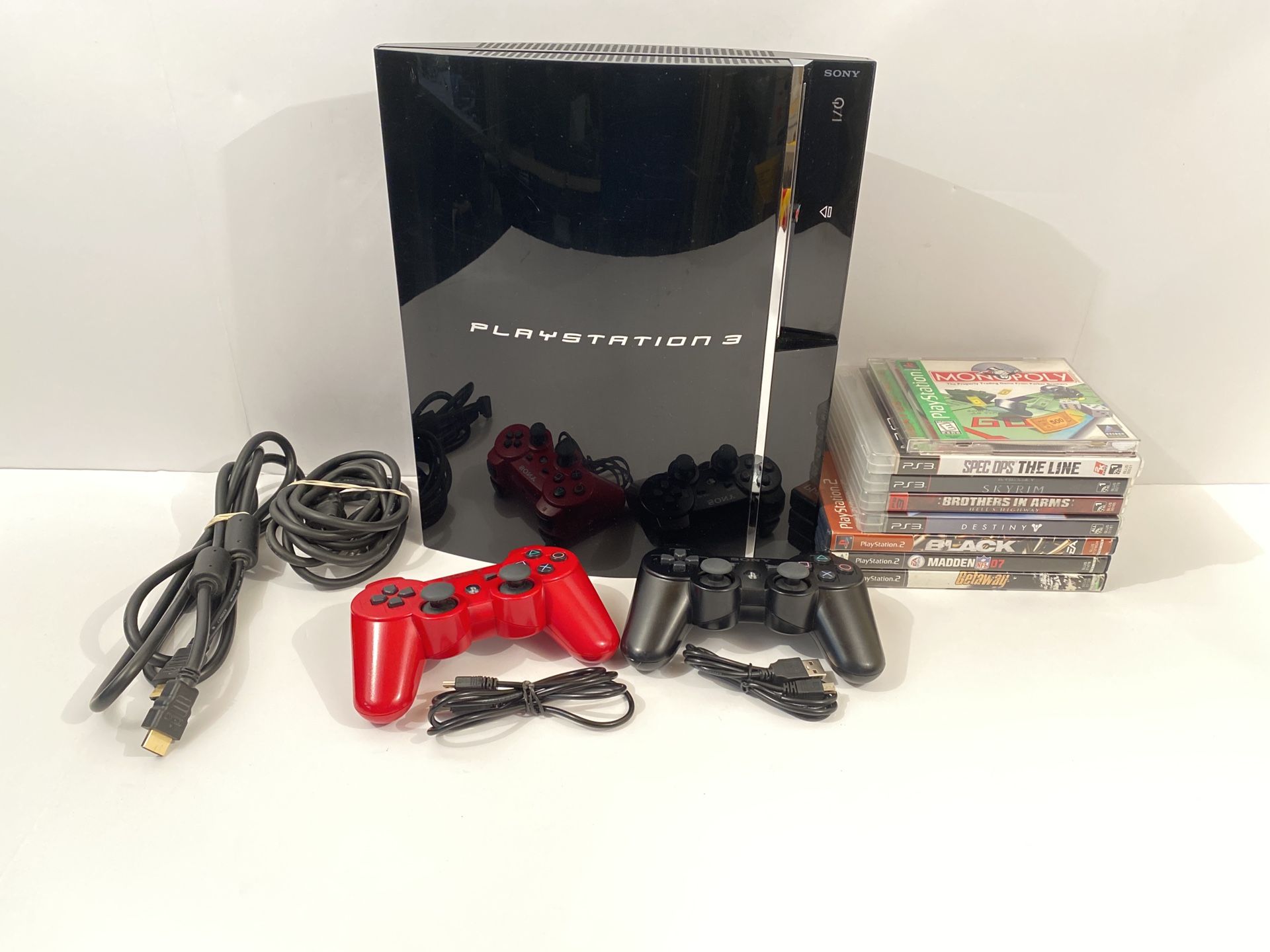 RARE PS3 Sony PlayStation 3 80gb Backwards Compatible CECHE01 Games