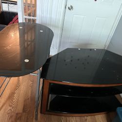 Desk And Living Room Tv Stand. 