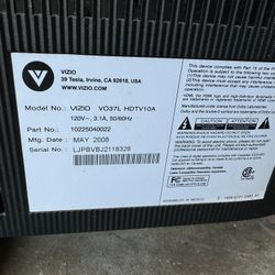 Vizio VO37L 37" LCD High Definition Television
