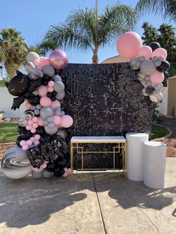 Backdrop set up